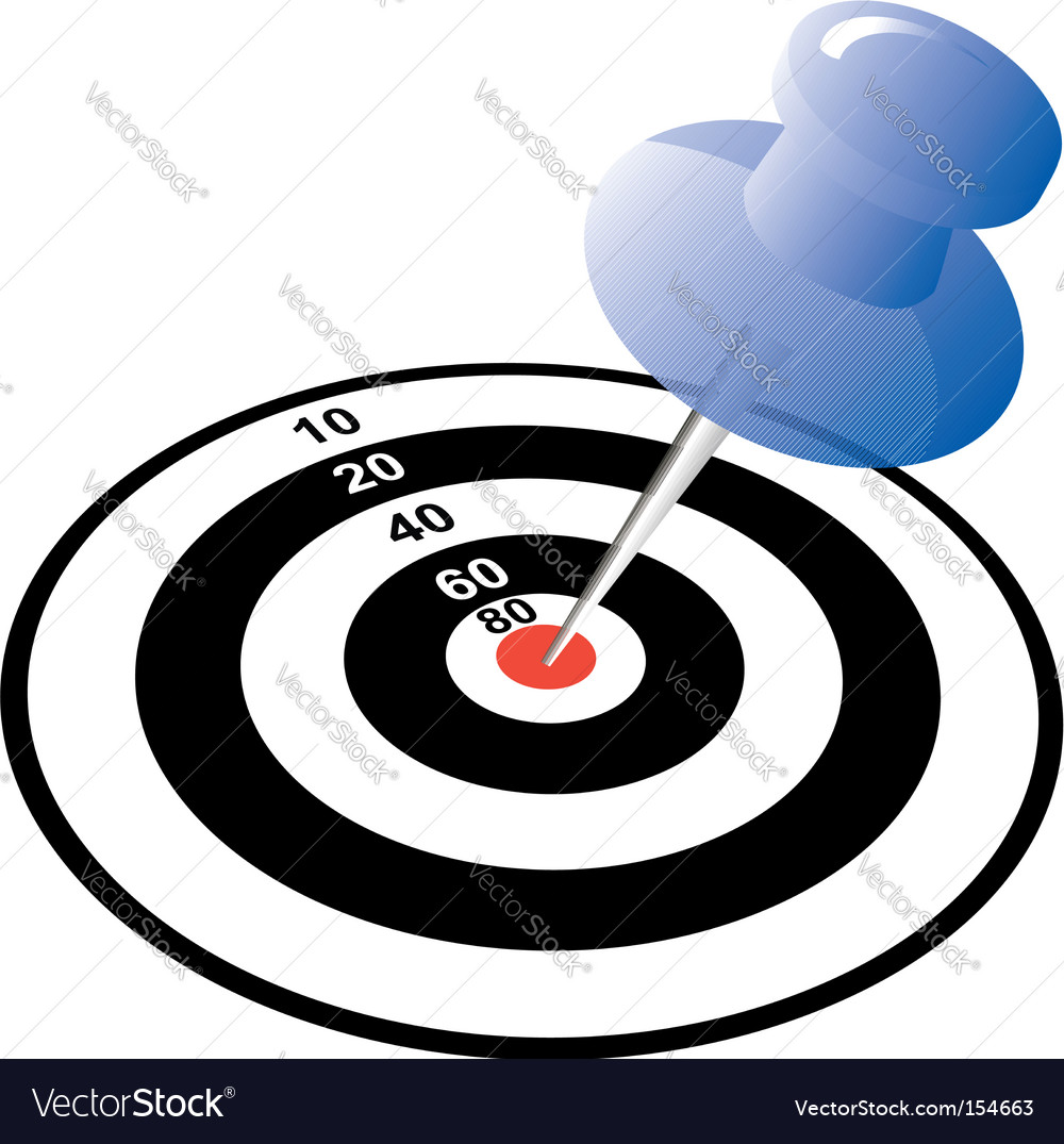 target logo with arrow. Arrow Target Vector