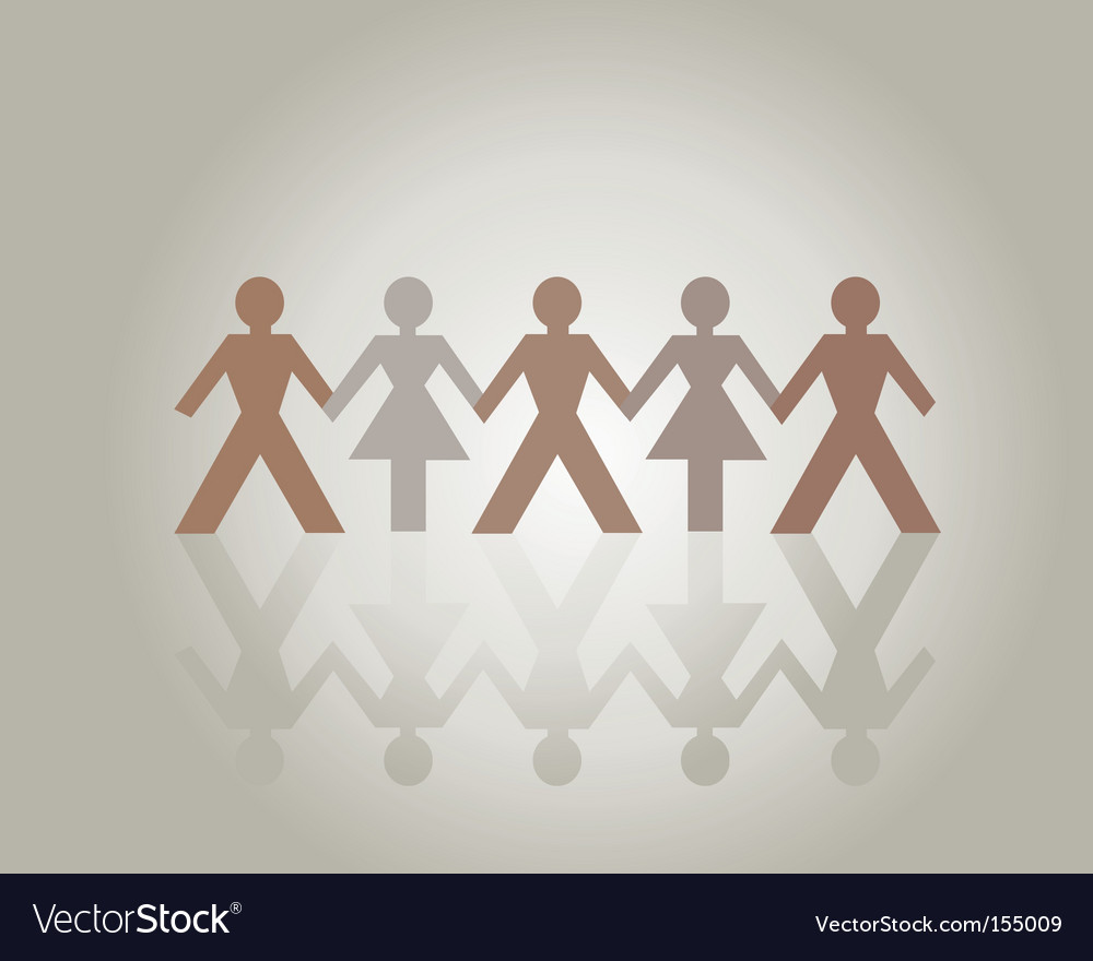 People Holding Hands Together. People Holding Hands Vector