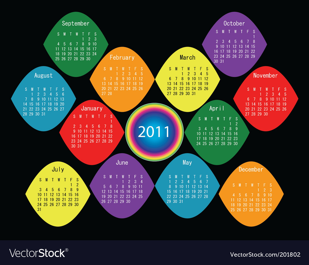 september 2011 calendar template. 2011 Calendar Template Vector