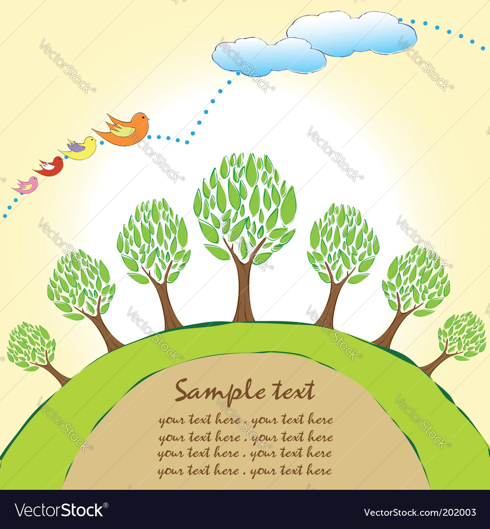 trees background image. Planet Trees Background Vector
