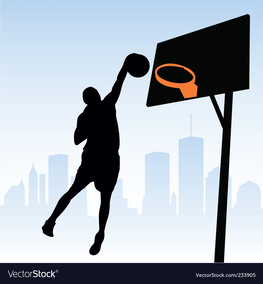 basketball player silhouette. Basketball Player Vector