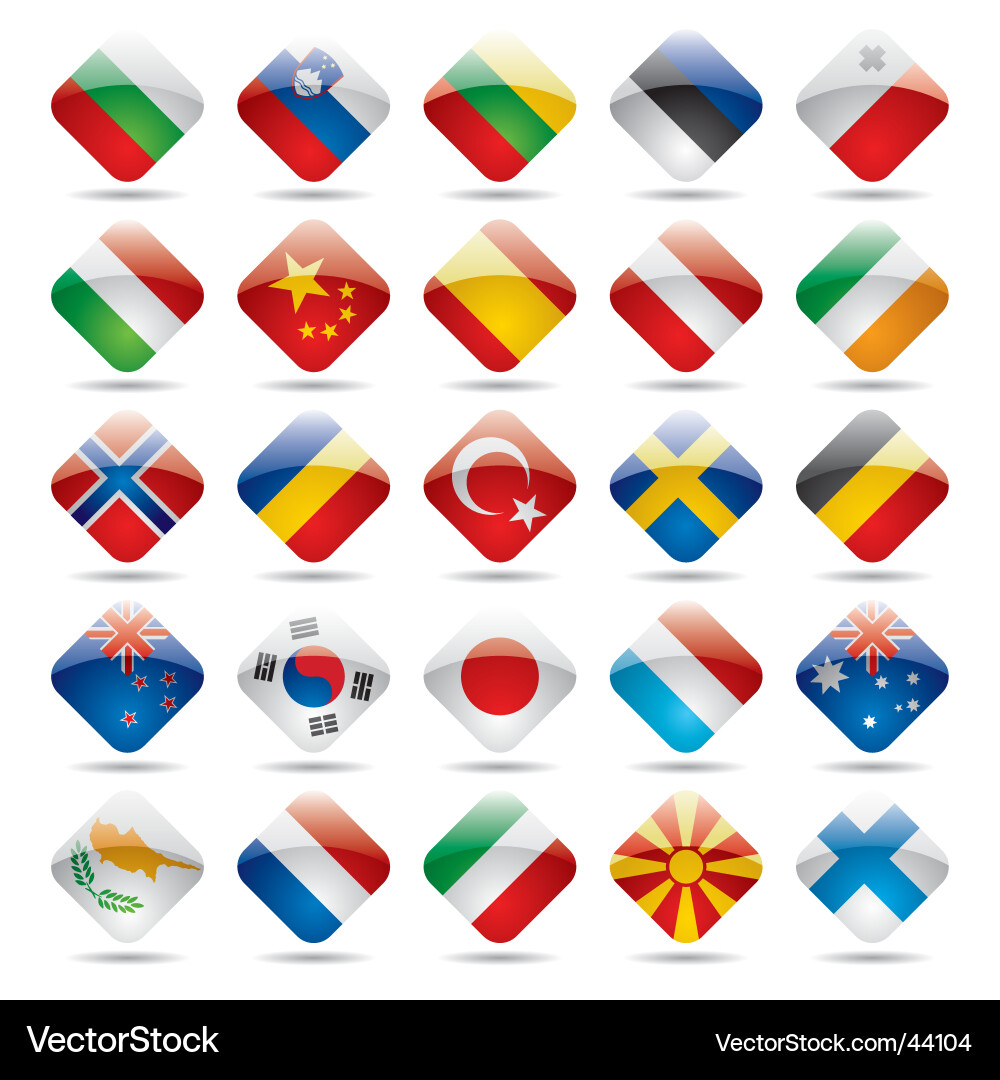 china flag icon. World Flag Icons Vector