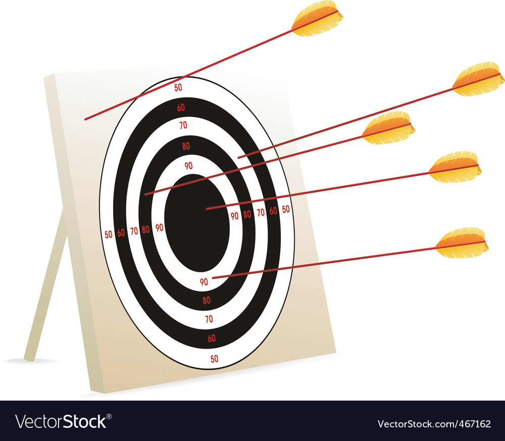 target logo with arrow. Target Arrows Vector