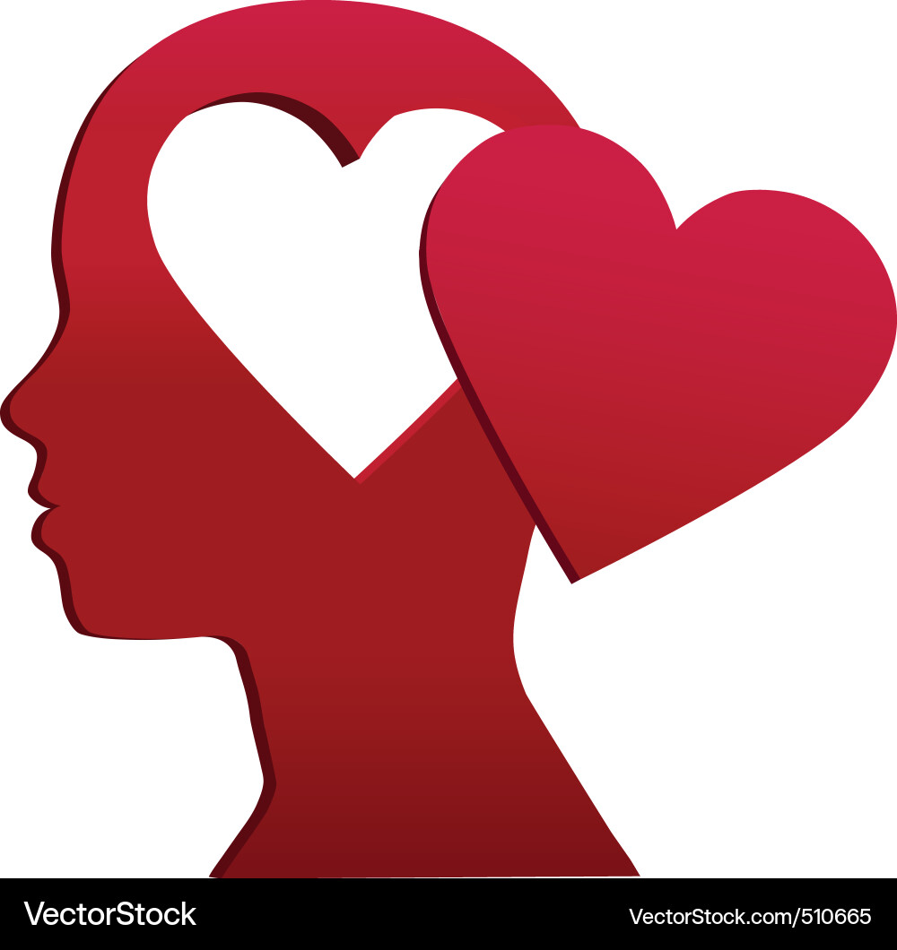 love heart girl. Valentine Girl Heart Head Love