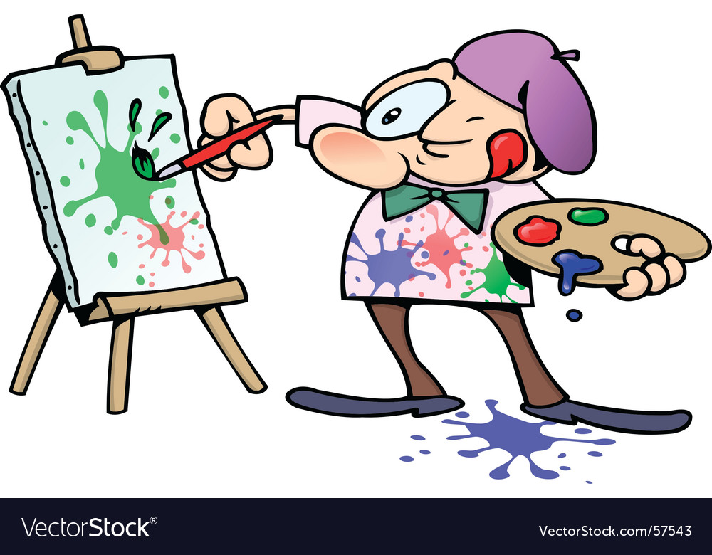 painting artist. Painting Artist Vector