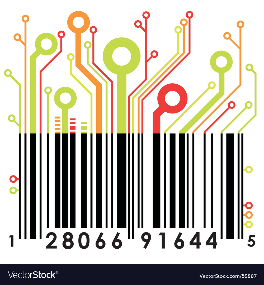 magazine barcode vector. Abstract Barcode Vector.