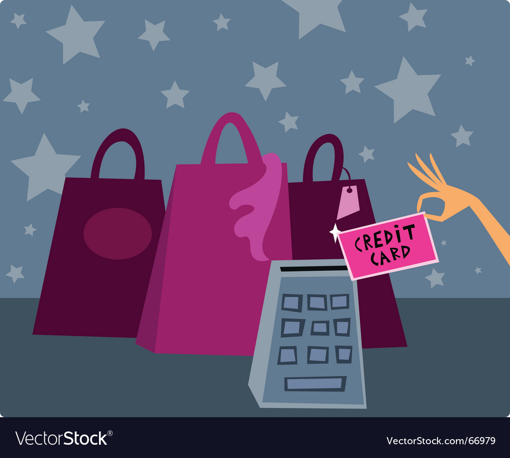 credit card logos eps. Credit Card Shopping Vector