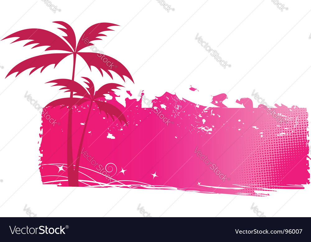 palm trees background. Grungy Background With Palm