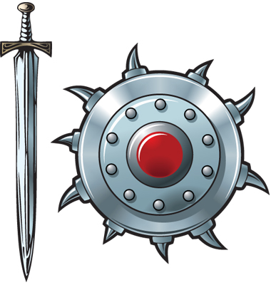 Sword And Shield Vector