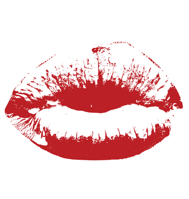 tattoo of lips. kissing lips tattoo. kissing