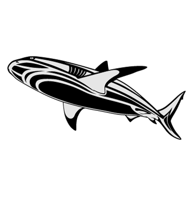 Shark Tattoo Vector. Artist: flanker-d; File type: Vector EPS 