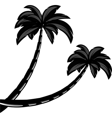 palm tree silhouette clip art. Palm Tree Silhouette Clip Art