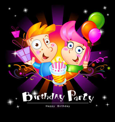 Birthday Party Vector. Artist: azzzya; File type: Vector EPS 