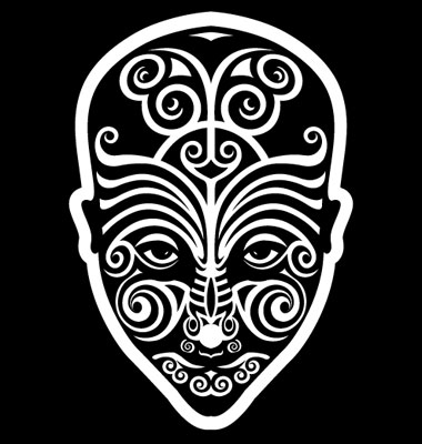 Maori Face Tattoo Vector. Artist: alekup; File type: Vector EPS 