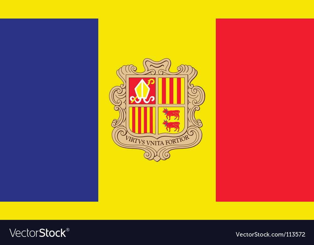 Andorra Flag Vector