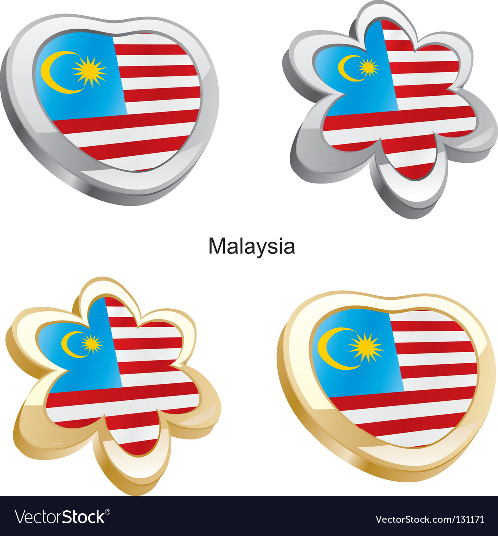 Flag Of Malaysia In Heart And