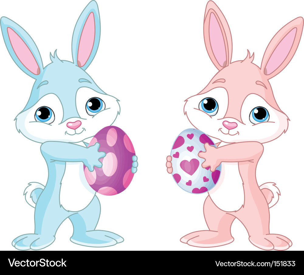 free easter bunny clipart images. Easter Bunny With Easter Egg