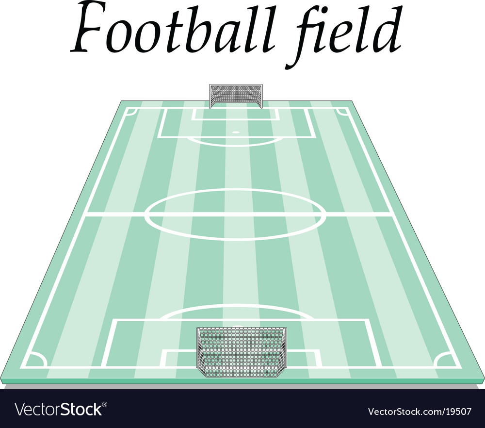 vector illustration of a football field. Keywords: soccer background 