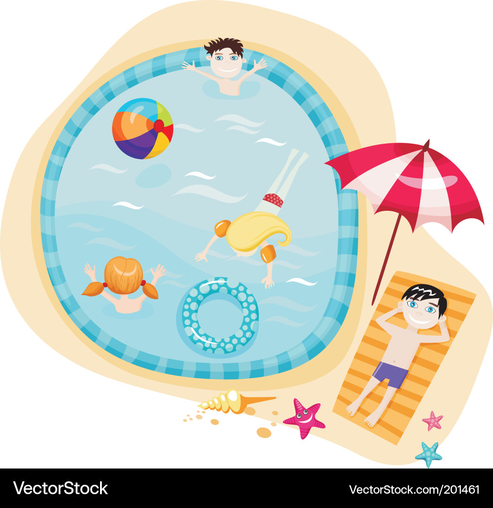 Kids Swimming Clipart. With rf stock her kids learn to swim fins swimming In a mom and kids colorful Kids+swimming+vector Featuring kids taking a swim stockdownload royalty free