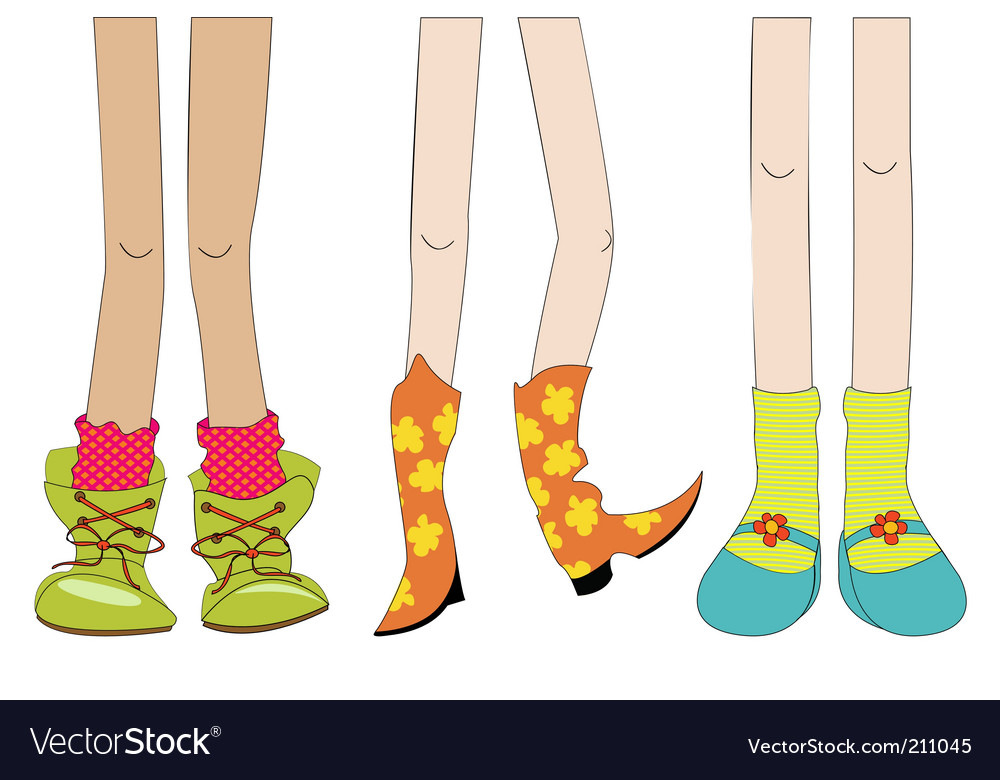 Legs And Shoes Vector