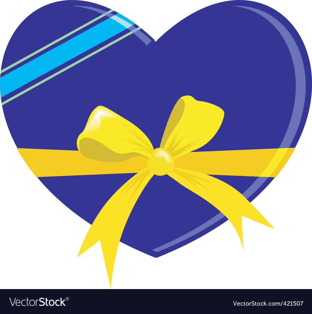 Description Illustration of a blue heart with ribbon Expanded License Yes