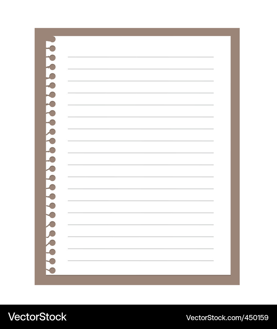 Free Stock Photo on Spiral Notebook Paper Vector 450159   By Illustrart
