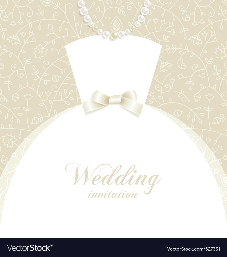 Description Wedding background with bridal dress silhouette and decorative