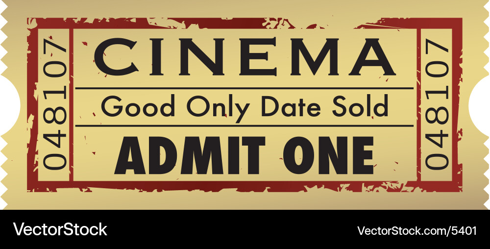 Movie Tickets on Admit One Movie Ticket Template