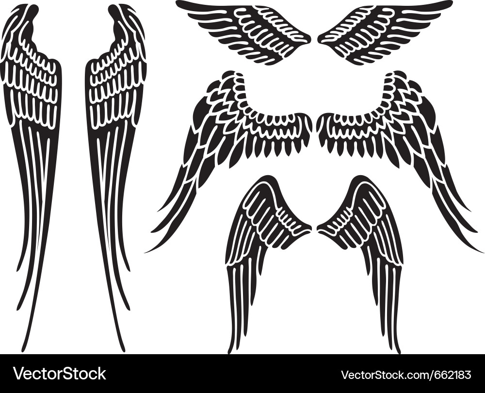Description Angel wings isolated on white Expanded License Yes