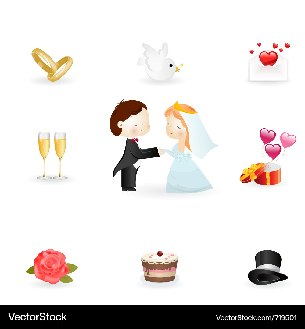 Description Wedding symbols Expanded License Yes Download Composite