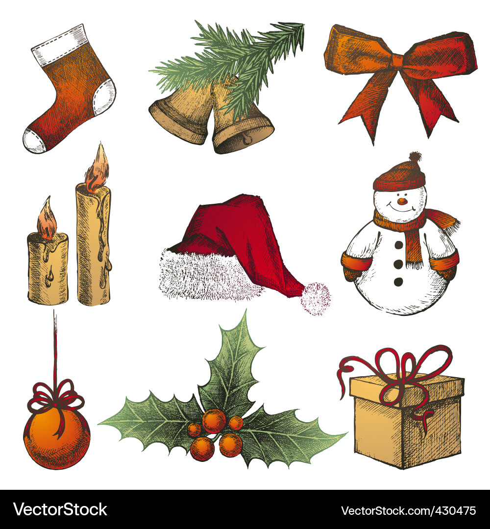 Christmas Decorations on Christmas Decorations Vector 430475 By Mart M