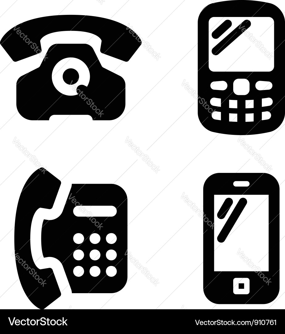 Free Vector Icons Download on Phone Icons Vector 910761 By Furtaev