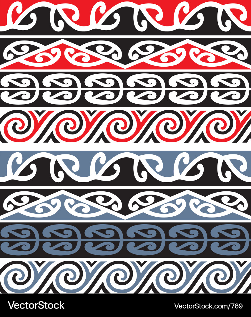 Maori designs vector