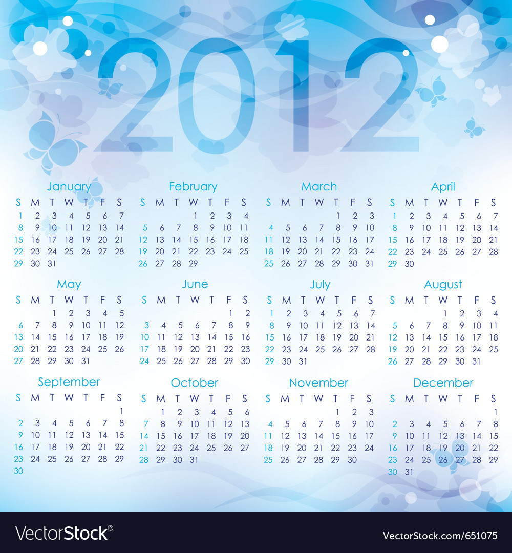   2012 Calendars on Calendar 2012 Vector 651075 By Redcollegiya   Royalty Free Vector Art
