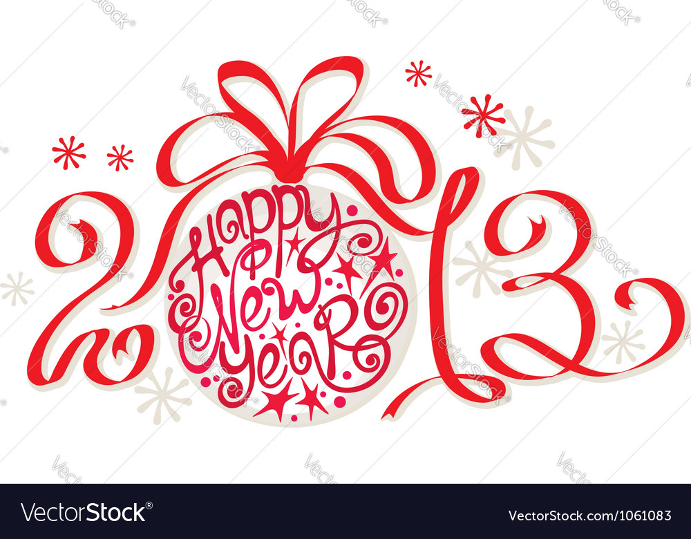 Free Stock Photo on Decoration   Happy New Year 2013 Vector 1061083 By Imagination13