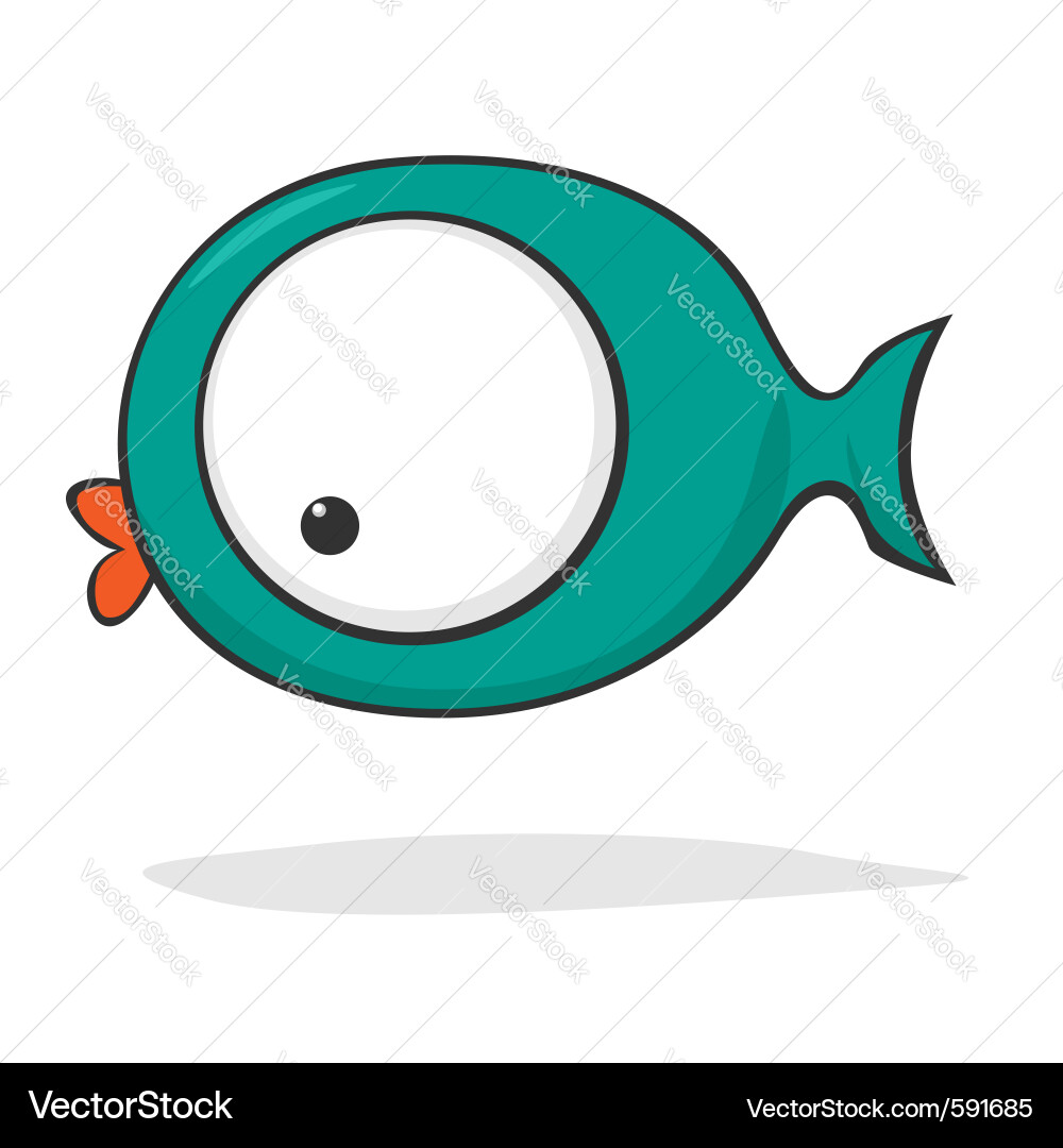 Free Vector on Funny Cartoon Fish Vector 591685   By Zsooofija