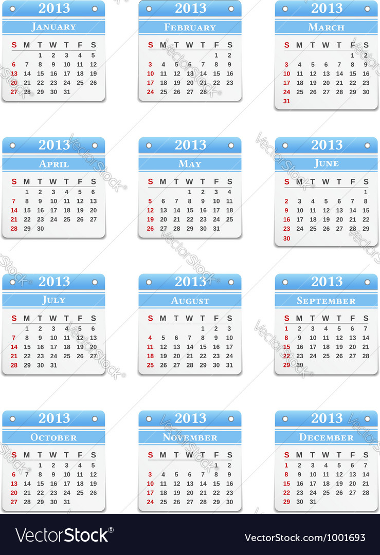 2013 Calendar on 2013 Calendar Vector 1001693 Jpg