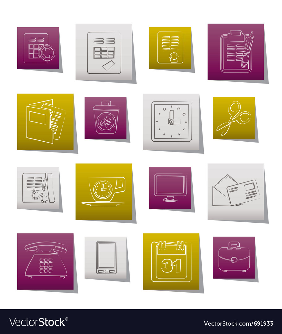 Tools Vector on Business And Office Tools Icons Vector 691933 By Stoyanh