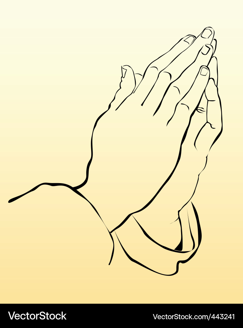 Hand Vector Free Download on Praying Hands Vector 443241 By Mayboro