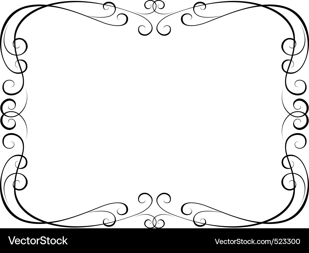 Free Vector Frame on Calligraphy Ornamental Decorative Frame Vector 523300 By 100ker