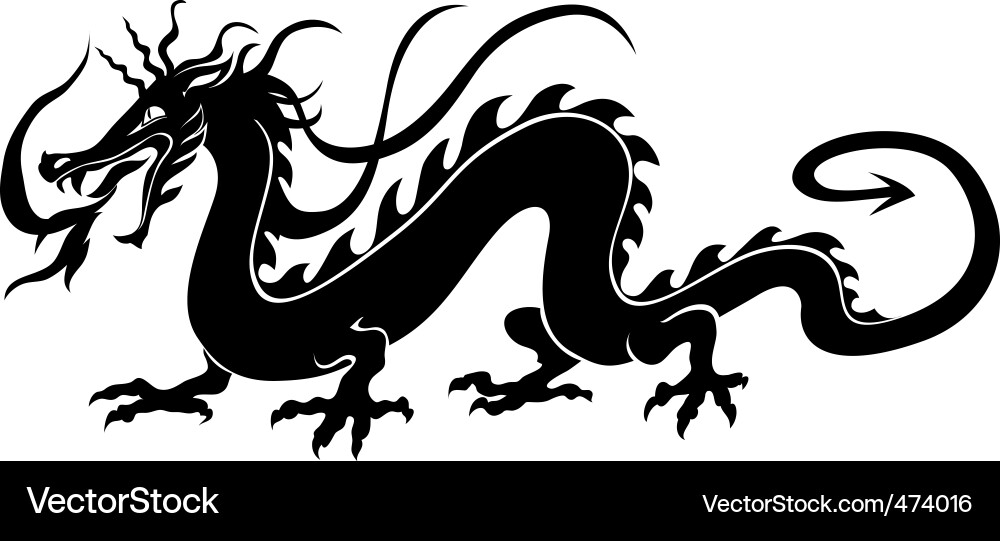 Chinese dragon vector by trilingstudio