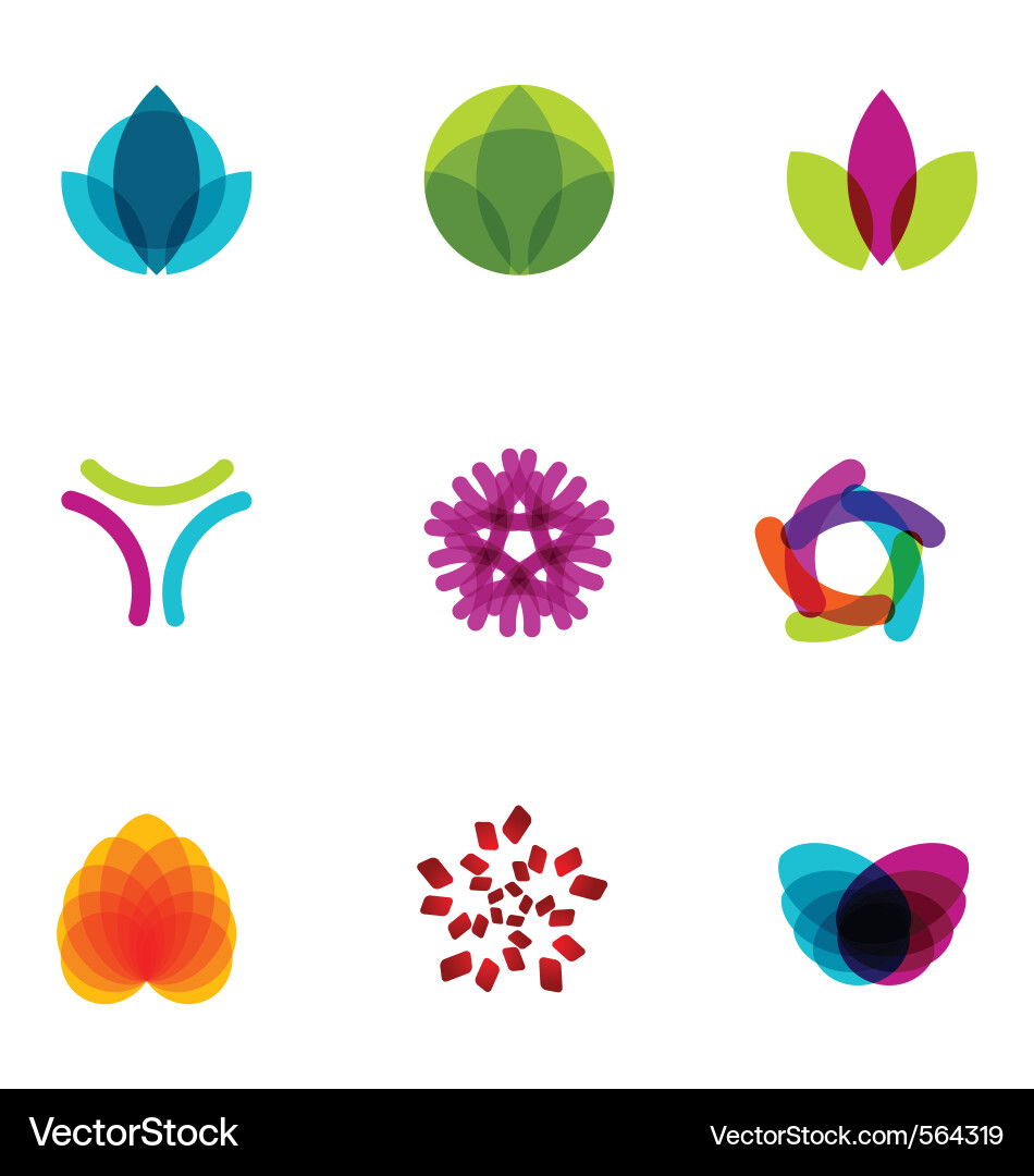Free Vector Logo Design Elements on Logo Design Elements Set 06 Vector 564319 By Vikasuh   Royalty Free