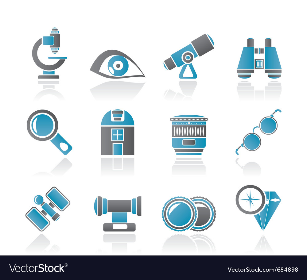 Free Icon Vector on Optic And Lens Equipment Icons Vector 684898   By Stoyanh