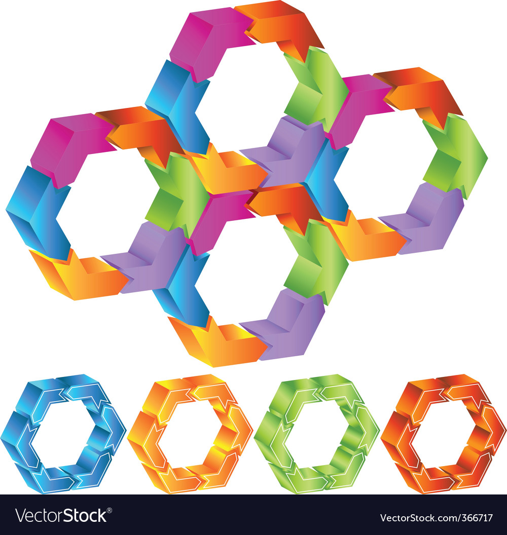 Hexagon+3d+shape