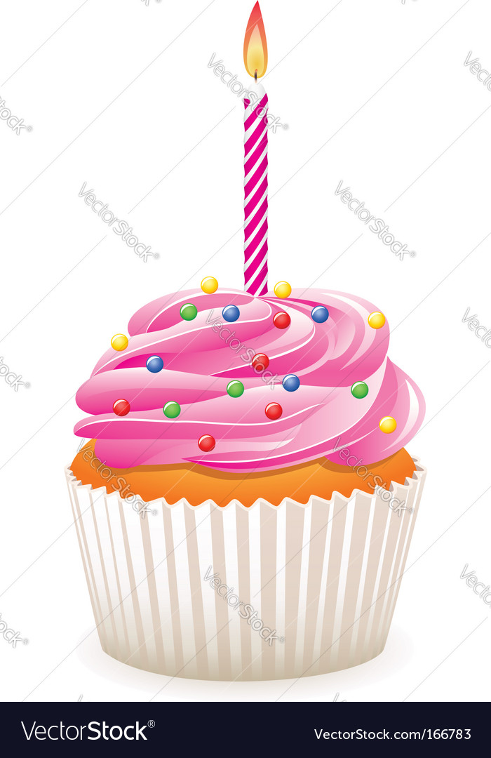 Free Vector Birthday on Birthday Cupcake Vector 166783 By Onlyforyou