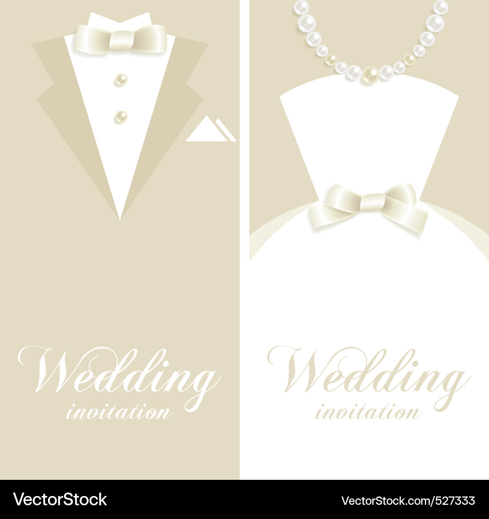 Wedding invitation vector by olia nikolina