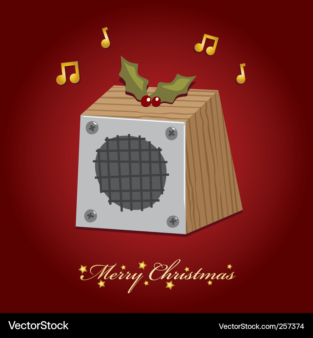 Christmas Music on Christmas Music Speaker Vector 257374 Jpg