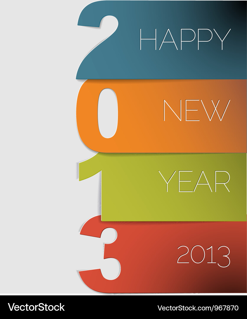Free Vector Visiting Card Design on New Year 2013 Card Vector 967870 By Orson