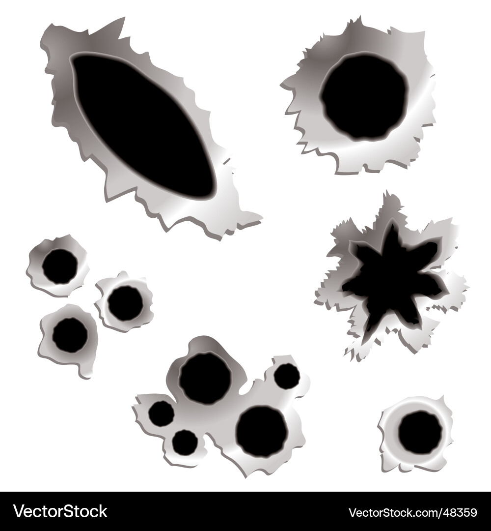 Vector Fonts Free on Bullet Hole Vector 48359   By Nicemonkey