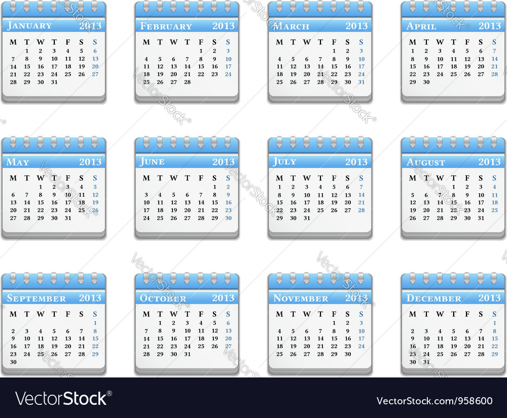 Free Calendar  2013 on 2013 Calendar Vector 958600 By  Human